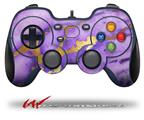 Purple and Gold Gilded Marble - Decal Style Skin fits Logitech F310 Gamepad Controller (CONTROLLER SOLD SEPARATELY)