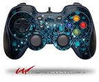 Blue Flower Bomb Starry Night - Decal Style Skin fits Logitech F310 Gamepad Controller (CONTROLLER SOLD SEPARATELY)