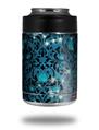 Skin Decal Wrap for Yeti Colster, Ozark Trail and RTIC Can Coolers - Blue Flower Bomb Starry Night (COOLER NOT INCLUDED)