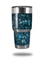 Skin Decal Wrap for Yeti Tumbler Rambler 30 oz Blue Flower Bomb Starry Night (TUMBLER NOT INCLUDED)