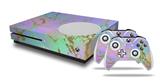 WraptorSkinz Decal Skin Wrap Set works with 2016 and newer XBOX One S Console and 2 Controllers Unicorn Bomb Gold and Green