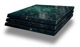Vinyl Decal Skin Wrap compatible with Sony PlayStation 4 Pro Console Green Starry Night (PS4 NOT INCLUDED)