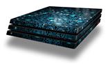 Vinyl Decal Skin Wrap compatible with Sony PlayStation 4 Pro Console Blue Flower Bomb Starry Night (PS4 NOT INCLUDED)