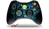 XBOX 360 Wireless Controller Decal Style Skin - Blue Flower Bomb Starry Night (CONTROLLER NOT INCLUDED)