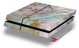 Vinyl Decal Skin Wrap compatible with Sony PlayStation 4 Original Console Cotton Candy Gilded Marble (PS4 NOT INCLUDED)