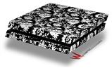 Vinyl Decal Skin Wrap compatible with Sony PlayStation 4 Original Console Black and White Flower (PS4 NOT INCLUDED)