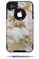 Pastel Gilded Marble - Decal Style Vinyl Skin fits Otterbox Commuter iPhone4/4s Case (CASE SOLD SEPARATELY)