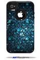 Blue Flower Bomb Starry Night - Decal Style Vinyl Skin fits Otterbox Commuter iPhone4/4s Case (CASE SOLD SEPARATELY)