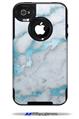 Mint Gilded Marble - Decal Style Vinyl Skin fits Otterbox Commuter iPhone4/4s Case (CASE SOLD SEPARATELY)