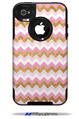 Pink and White Chevron - Decal Style Vinyl Skin fits Otterbox Commuter iPhone4/4s Case (CASE SOLD SEPARATELY)