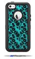 Peppered Flower - Decal Style Vinyl Skin fits Otterbox Defender iPhone 5C Case (CASE SOLD SEPARATELY)