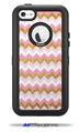 Pink and White Chevron - Decal Style Vinyl Skin fits Otterbox Defender iPhone 5C Case (CASE SOLD SEPARATELY)