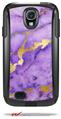 Purple and Gold Gilded Marble - Decal Style Vinyl Skin fits Otterbox Commuter Case for Samsung Galaxy S4 (CASE SOLD SEPARATELY)
