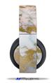 Vinyl Decal Skin Wrap compatible with Original Sony PlayStation 4 Gold Wireless Headphones Pastel Gilded Marble (PS4 HEADPHONES  NOT INCLUDED)