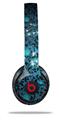 Skin Decal Wrap compatible with Beats Solo 2 WIRED Headphones Blue Flower Bomb Starry Night (HEADPHONES NOT INCLUDED)