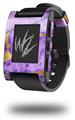 Purple and Gold Gilded Marble - Decal Style Skin fits original Pebble Smart Watch (WATCH SOLD SEPARATELY)