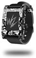 Black and White Flower - Decal Style Skin fits original Pebble Smart Watch (WATCH SOLD SEPARATELY)