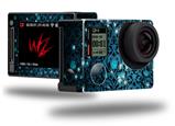 Blue Flower Bomb Starry Night - Decal Style Skin fits GoPro Hero 4 Silver Camera (GOPRO SOLD SEPARATELY)