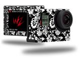 Black and White Flower - Decal Style Skin fits GoPro Hero 4 Silver Camera (GOPRO SOLD SEPARATELY)