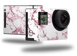 Pink and White Gilded Marble - Decal Style Skin fits GoPro Hero 4 Black Camera (GOPRO SOLD SEPARATELY)