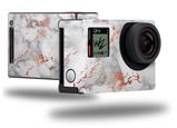 Rose Gold Gilded Grey Marble - Decal Style Skin fits GoPro Hero 4 Black Camera (GOPRO SOLD SEPARATELY)