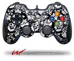 Black and White Flower - Decal Style Skin fits Logitech F310 Gamepad Controller (CONTROLLER SOLD SEPARATELY)