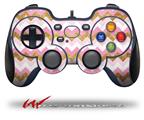 Pink and White Chevron - Decal Style Skin fits Logitech F310 Gamepad Controller (CONTROLLER SOLD SEPARATELY)