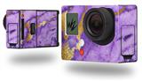 Purple and Gold Gilded Marble - Decal Style Skin fits GoPro Hero 3+ Camera (GOPRO NOT INCLUDED)