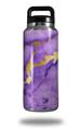 Skin Decal Wrap for Yeti Rambler Bottle 36oz Purple and Gold Gilded Marble (YETI NOT INCLUDED)