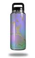 Skin Decal Wrap for Yeti Rambler Bottle 36oz Unicorn Bomb Gold and Green (YETI NOT INCLUDED)