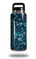 Skin Decal Wrap for Yeti Rambler Bottle 36oz Blue Flower Bomb Starry Night (YETI NOT INCLUDED)