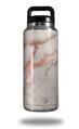 Skin Decal Wrap for Yeti Rambler Bottle 36oz Rose Gold Gilded Marble (YETI NOT INCLUDED)