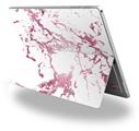 Pink and White Gilded Marble - Decal Style Vinyl Skin fits Microsoft Surface Pro 4 (SURFACE NOT INCLUDED)