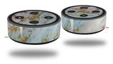 Skin Wrap Decal Set 2 Pack for Amazon Echo Dot 2 - Cotton Candy Gilded Marble (2nd Generation ONLY - Echo NOT INCLUDED)