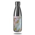 Skin Decal Wrap for RTIC Water Bottle 17oz Cotton Candy Gilded Marble (BOTTLE NOT INCLUDED)