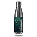 Skin Decal Wrap for RTIC Water Bottle 17oz Green Starry Night (BOTTLE NOT INCLUDED)