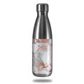 Skin Decal Wrap for RTIC Water Bottle 17oz Rose Gold Gilded Grey Marble (BOTTLE NOT INCLUDED)