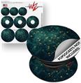 Decal Style Vinyl Skin Wrap 3 Pack for PopSockets Green Starry Night (POPSOCKET NOT INCLUDED)