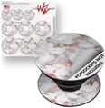 Decal Style Vinyl Skin Wrap 3 Pack for PopSockets Rose Gold Gilded Grey Marble (POPSOCKET NOT INCLUDED)