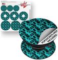 Decal Style Vinyl Skin Wrap 3 Pack for PopSockets Peppered Flower (POPSOCKET NOT INCLUDED)