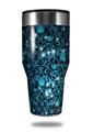 Skin Decal Wrap for Walmart Ozark Trail Tumblers 40oz - Blue Flower Bomb Starry Night (TUMBLER NOT INCLUDED)