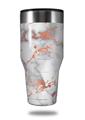 Skin Decal Wrap for Walmart Ozark Trail Tumblers 40oz - Rose Gold Gilded Grey Marble (TUMBLER NOT INCLUDED)