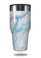 Skin Decal Wrap for Walmart Ozark Trail Tumblers 40oz - Mint Gilded Marble (TUMBLER NOT INCLUDED)