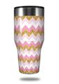 Skin Decal Wrap for Walmart Ozark Trail Tumblers 40oz - Pink and White Chevron (TUMBLER NOT INCLUDED)
