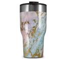 WraptorSkinz Skin Wrap compatible with 2017 and newer RTIC Tumblers 30oz Cotton Candy Gilded Marble (TUMBLER NOT INCLUDED)