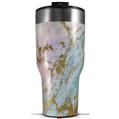 Skin Wrap Decal for 2017 RTIC Tumblers 40oz Cotton Candy Gilded Marble (TUMBLER NOT INCLUDED)