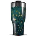 Skin Wrap Decal for 2017 RTIC Tumblers 40oz Green Starry Night (TUMBLER NOT INCLUDED)