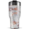 Skin Wrap Decal for 2017 RTIC Tumblers 40oz Rose Gold Gilded Grey Marble (TUMBLER NOT INCLUDED)