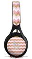 WraptorSkinz Skin Decal Wrap compatible with Beats EP Headphones Pink and White Chevron Skin Only HEADPHONES NOT INCLUDED