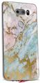 Skin Decal Wrap for LG V30 Cotton Candy Gilded Marble